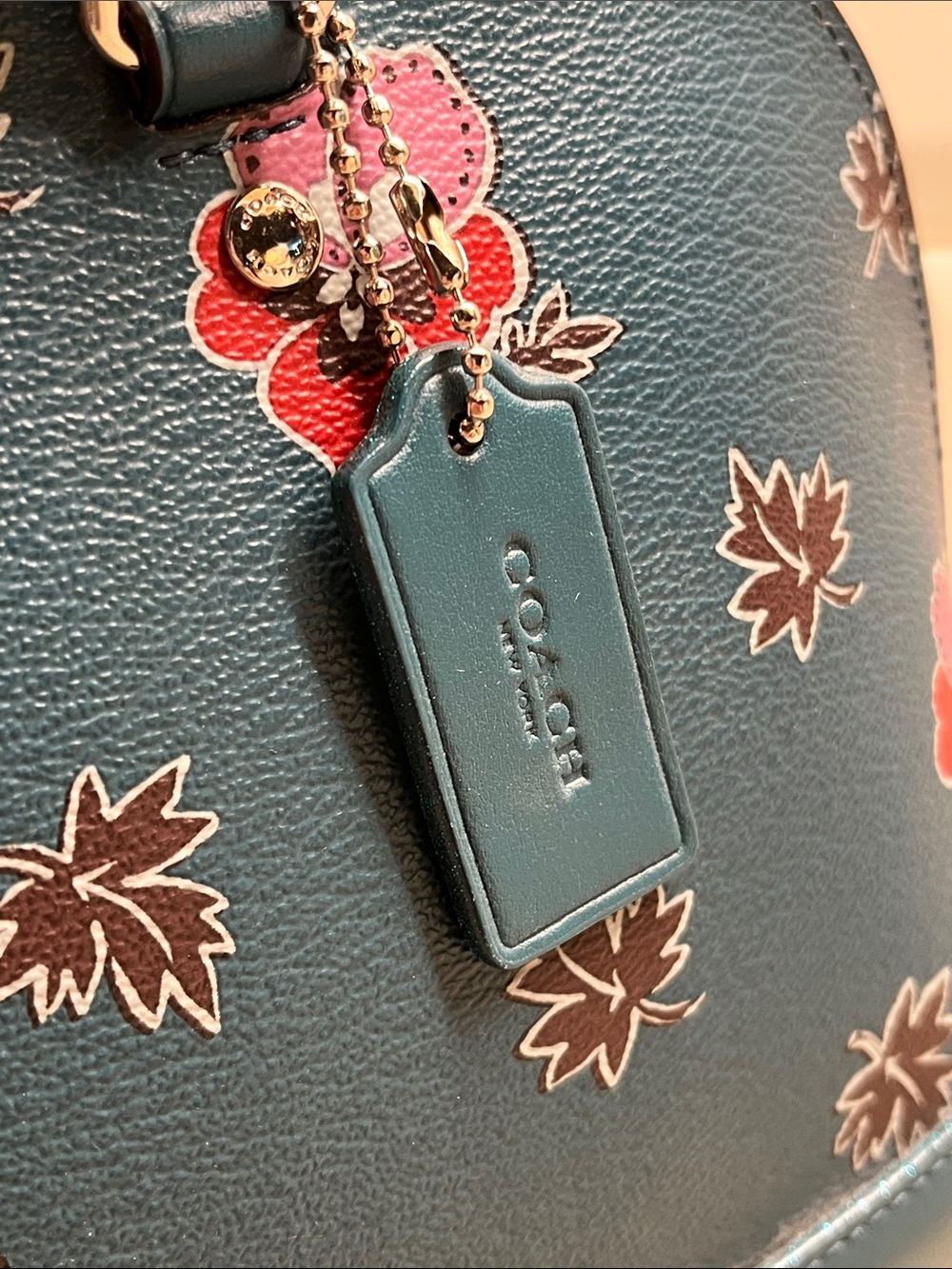 Coach Mini Sierra Satchel Crossbody Bag in Wildflower Print EUC - Picture 9 of 16